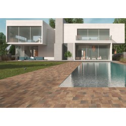 Azulejo efecto Barro Tech Land de Natucer para Exterior, piscina, residencial, comercio