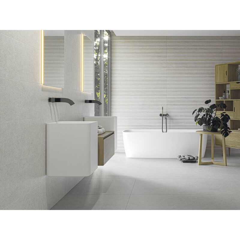 BORNEO ESIR WHITE MATE 30X75 RECTIFICADO