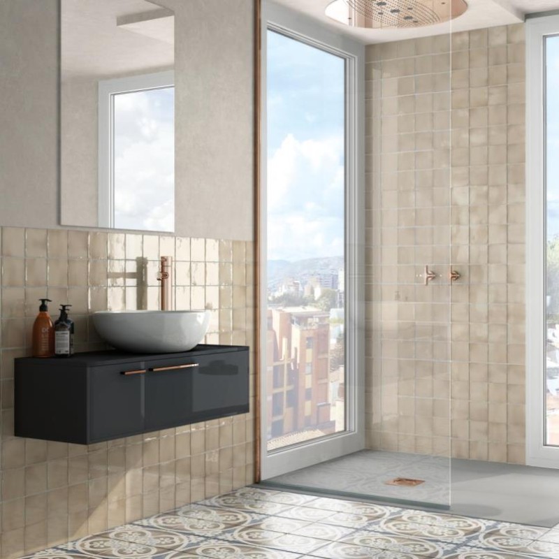MANACOR BEIGE ARGILE BRILLO 6,5X40