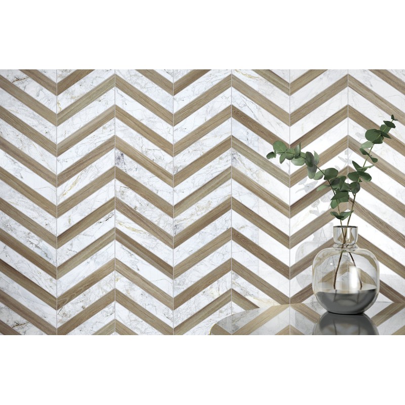 D. SUPREME CHEVRON WHITE PULIDO 30X21,9