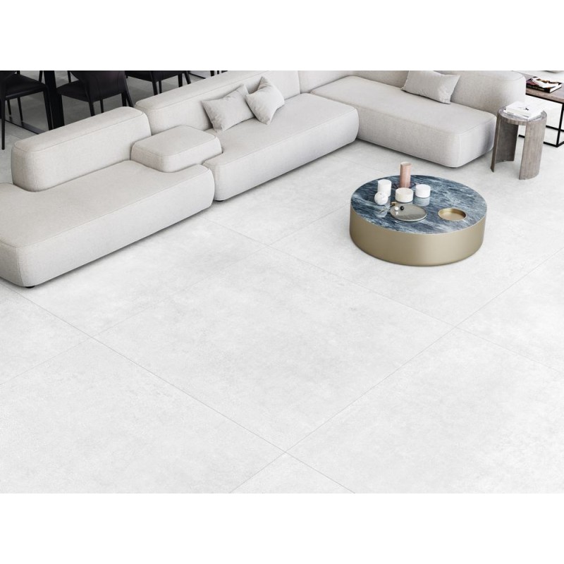 GROUND WHITE MATE 160X160 RECTIFICADO