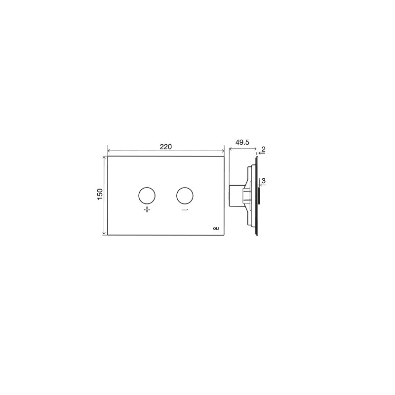 Pulsador Oli Blink Chapado Oro 883246