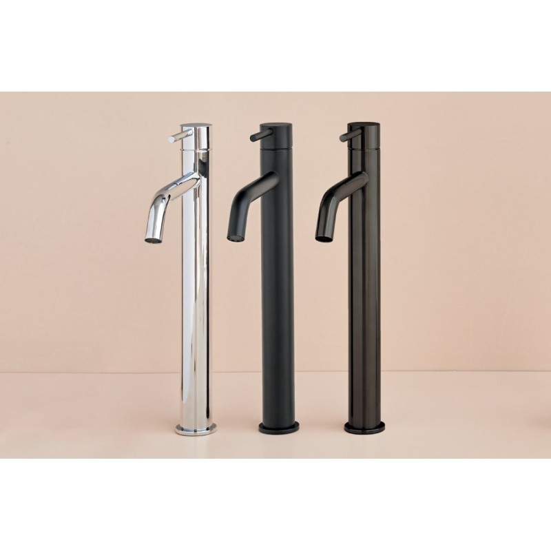 MONOMANDO DE LAVABO ALTO LOOP NEGRO MATE