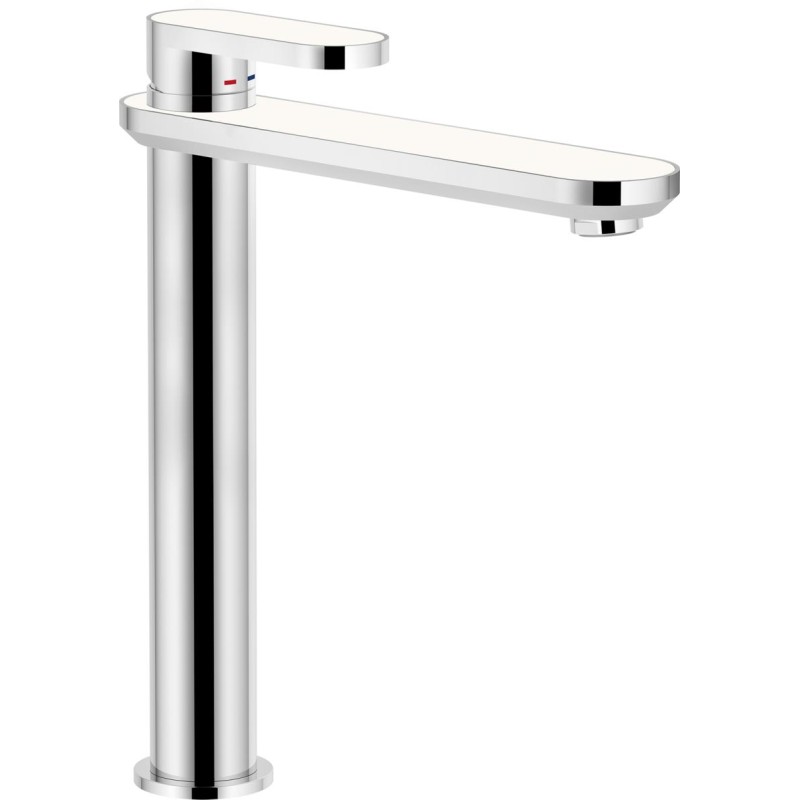 MONOMANDO DE LAVABO ALTO DRESS CROMO-WHITE MONOMANDO DE LAVABO ALTO DRESS CROMO-WHITE