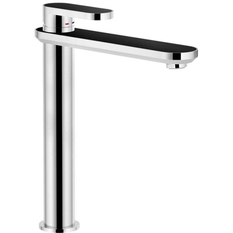 MONOMANDO DE LAVABO ALTO DRESS CROMO-BLACK MONOMANDO DE LAVABO ALTO DRESS CROMO-BLACK