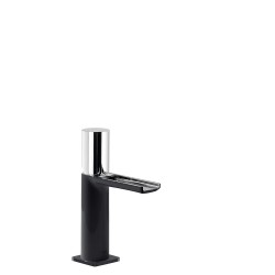 MONOMANDO DE LAVABO CASCADA LIBRE LOFT COLORS CROMO-NEGRO
