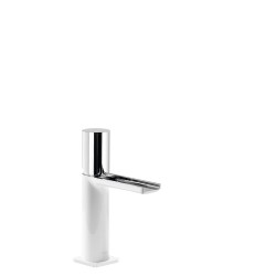 MONOMANDO DE LAVABO CASCADA LIBRE LOFT COLORS CROMO-BLANCO