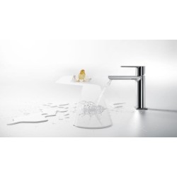 MONOMANDO DE LAVABO CASCADA MANETA LOFT CROMO BRILLO