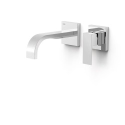 MONOMANDO DE LAVABO EMPOTRADO CUADRO CROMO BRILLO