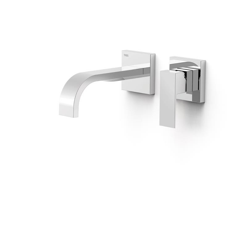 MONOMANDO DE LAVABO EMPOTRADO CUADRO CROMO BRILLO MONOMANDO DE LAVABO EMPOTRADO CUADRO CROMO BRILLO