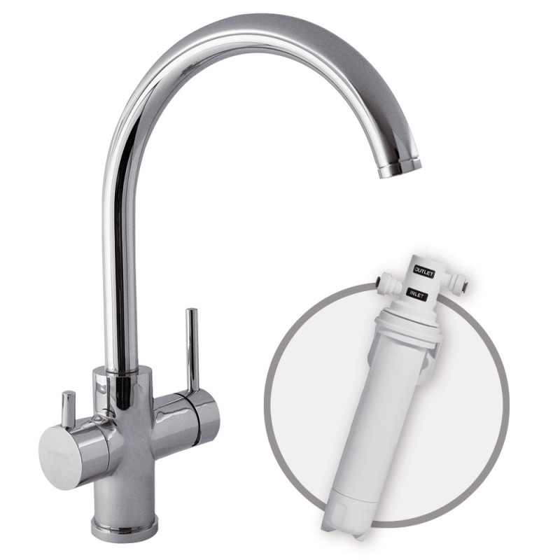 MONOMANDO DE COCINA TOP-TRES ECOSMOSIS CROMO MONOMANDO DE COCINA TOP-TRES ECOSMOSIS CROMO