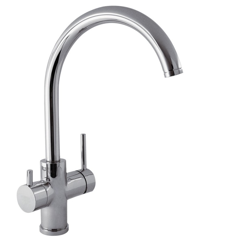 MONOMANDO DE COCINA TOP-TRES ECOSMOSIS CROMO BRILLO MONOMANDO DE COCINA TOP-TRES ECOSMOSIS CROMO BRILLO