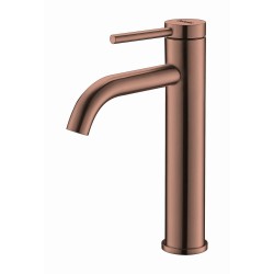 MONOMANDO DE LAVABO ALTO VETTÄ-NOX ORO ROSA CEPILLADO