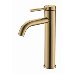 MONOMANDO DE LAVABO ALTO VETTÄ-NOX ORO CEPILLADO