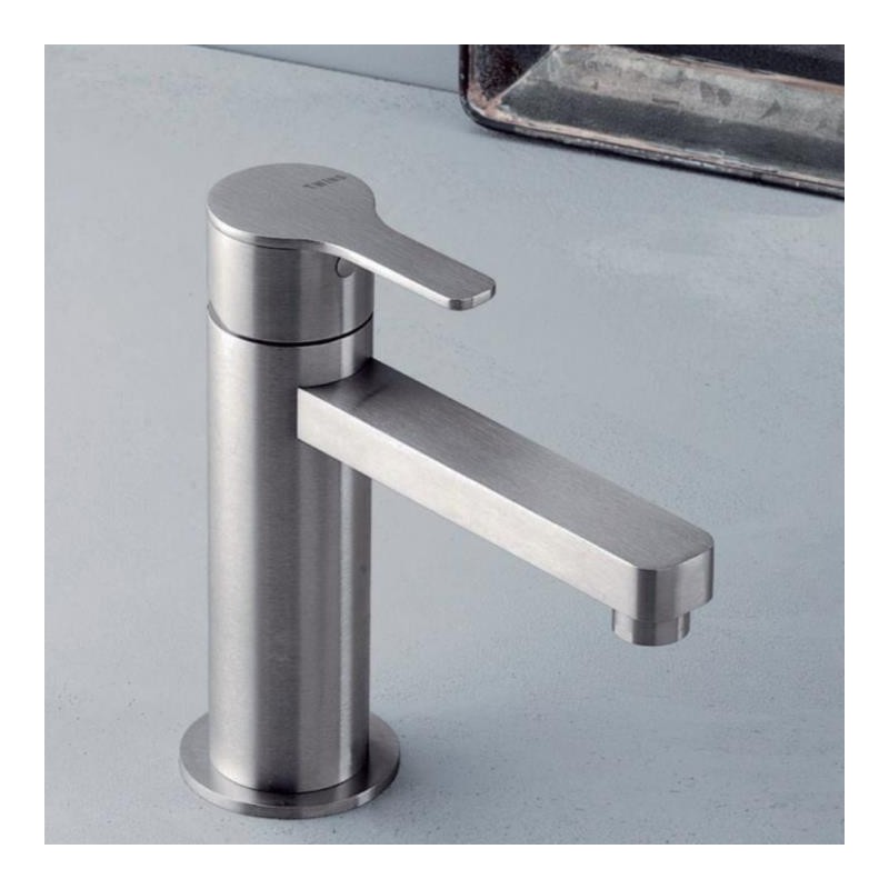 MONOMANDO DE LAVABO TRESEDICI ACERO INOX