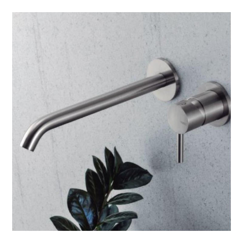 MONOMANDO DE LAVABO MURAL YACHT ACERO INOX