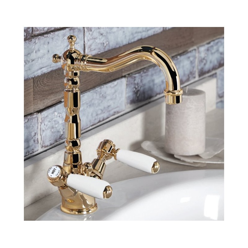 MONOMANDO DE LAVABO CHARLTON ORO