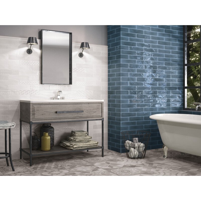 OPAL DECOR WHITE  BRILLO 7,5X30