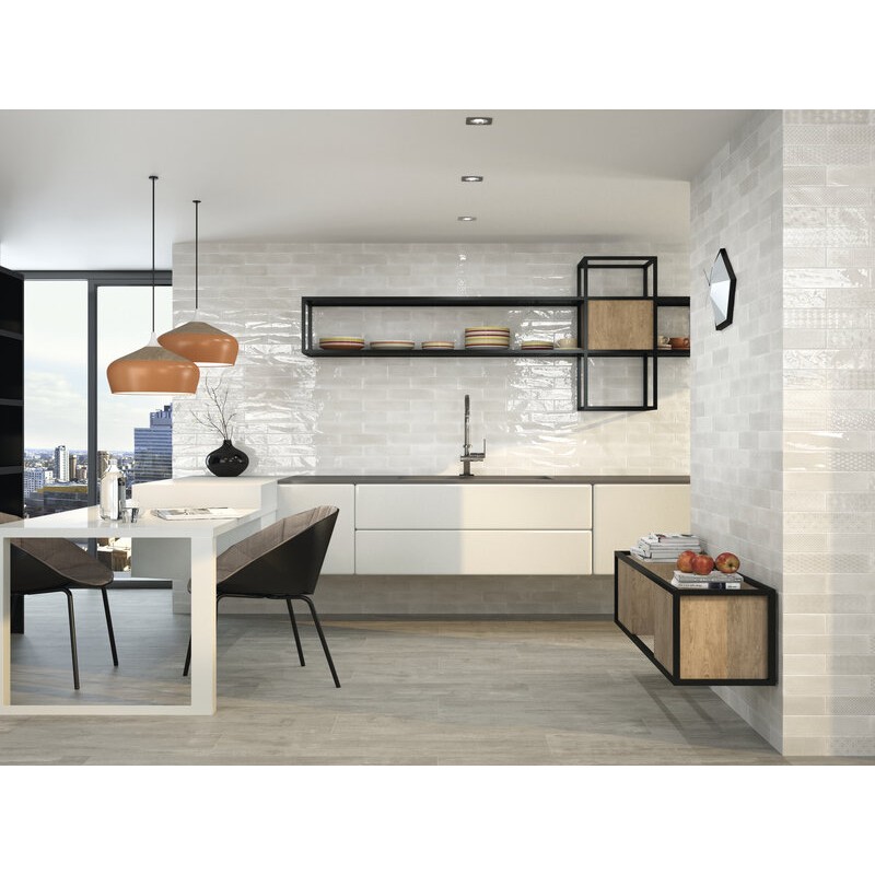 OPAL DECOR WHITE  BRILLO 7,5X30