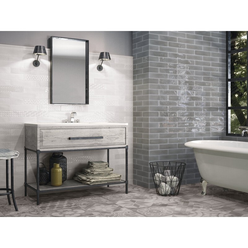 OPAL DECOR WHITE  BRILLO 7,5X30