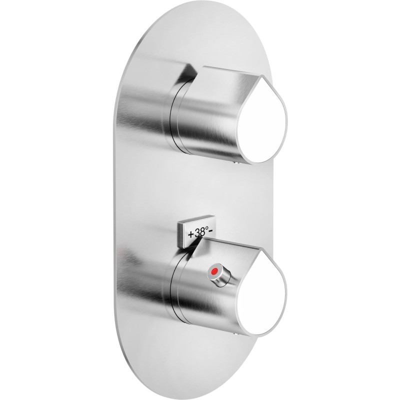 GRIFERÍA DE EMPOTRAR TERMOSTÁTICA DE DUCHA DRESS ACERO INOX BIANCO GRIFERÍA DE EMPOTRAR TERMOSTÁTICA DE DUCHA DRESS ACERO INOX BIANCO