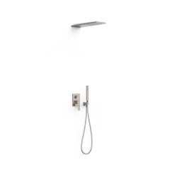 CONJUNTO MONOMANDO DE DUCHA SLIM ACERO