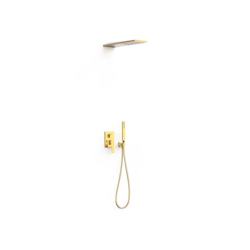 CONJUNTO MONOMANDO DE DUCHA SLIM ORO 24K BRILLO CONJUNTO MONOMANDO DE DUCHA SLIM ORO 24K BRILLO