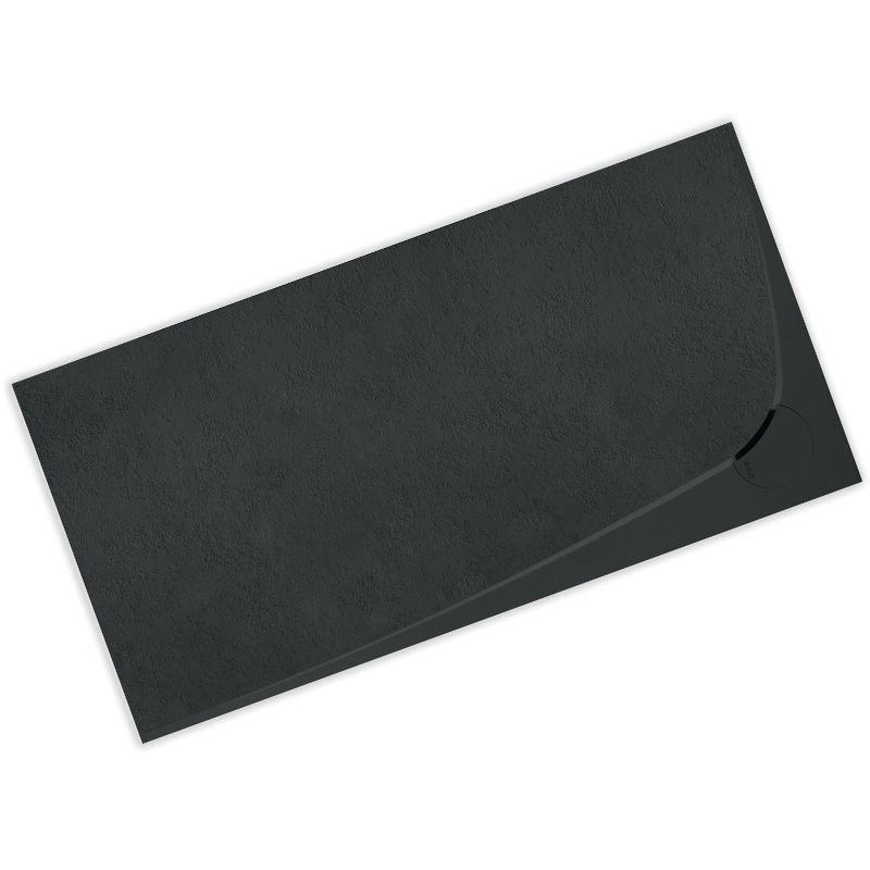 PLATO DUCHA SFERA DERECHA NEGRO 120X80