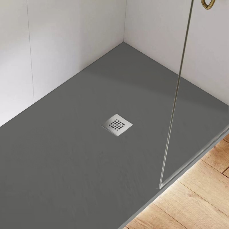 plato ducha base slate lava 140x90