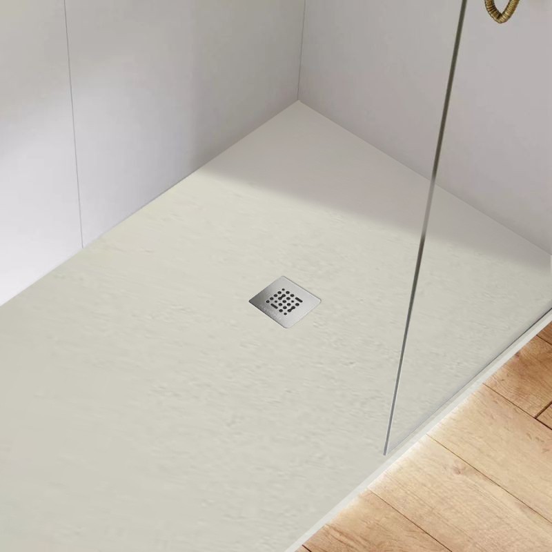 plato ducha base mia slate beige 140x90
