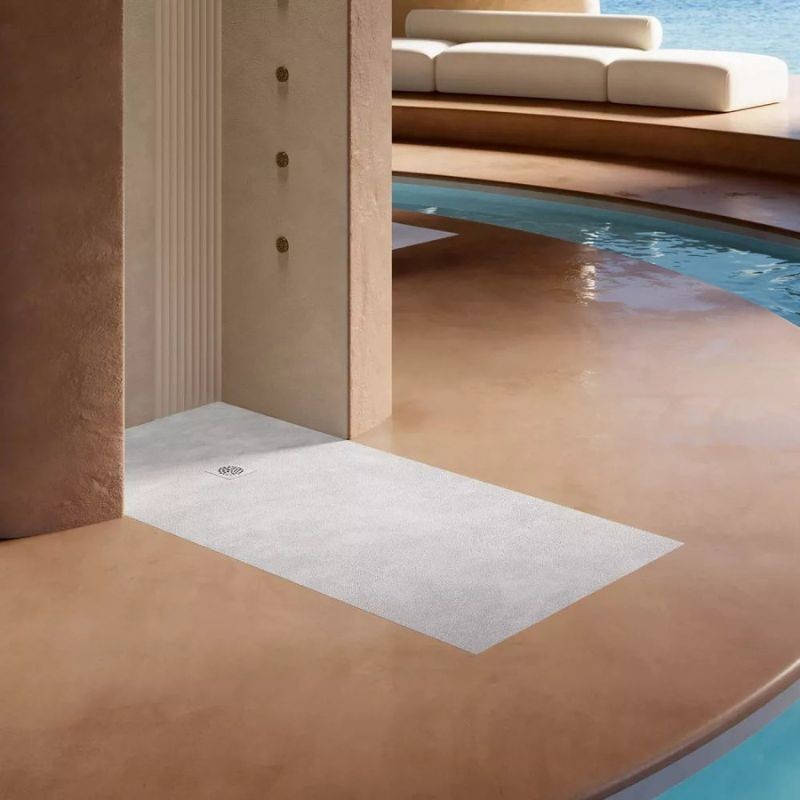 plato ducha base beton blanco 140x90