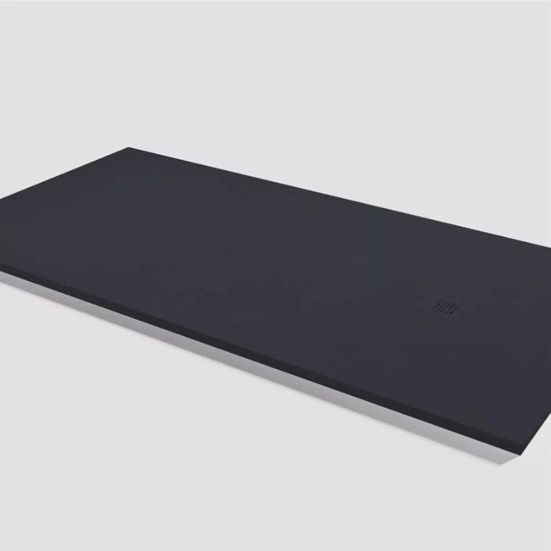 PLATO DUCHA BASE BETON NEGRO 140X90