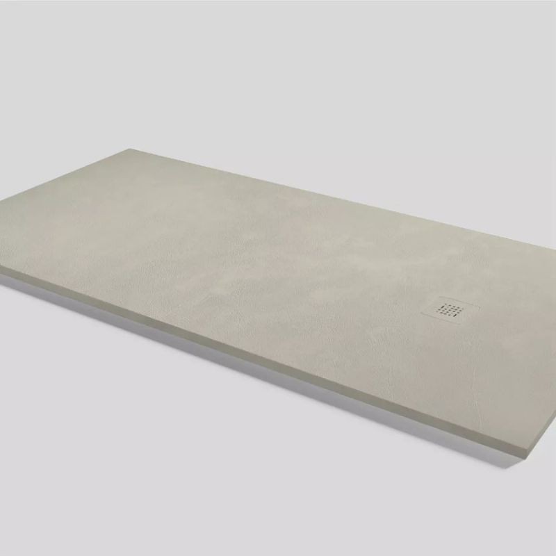 PLATO DUCHA BASE BETON CREMA 140X90