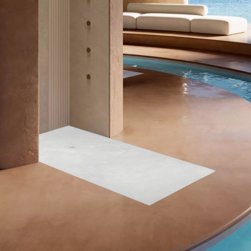 plato ducha base beton nacar 140x90