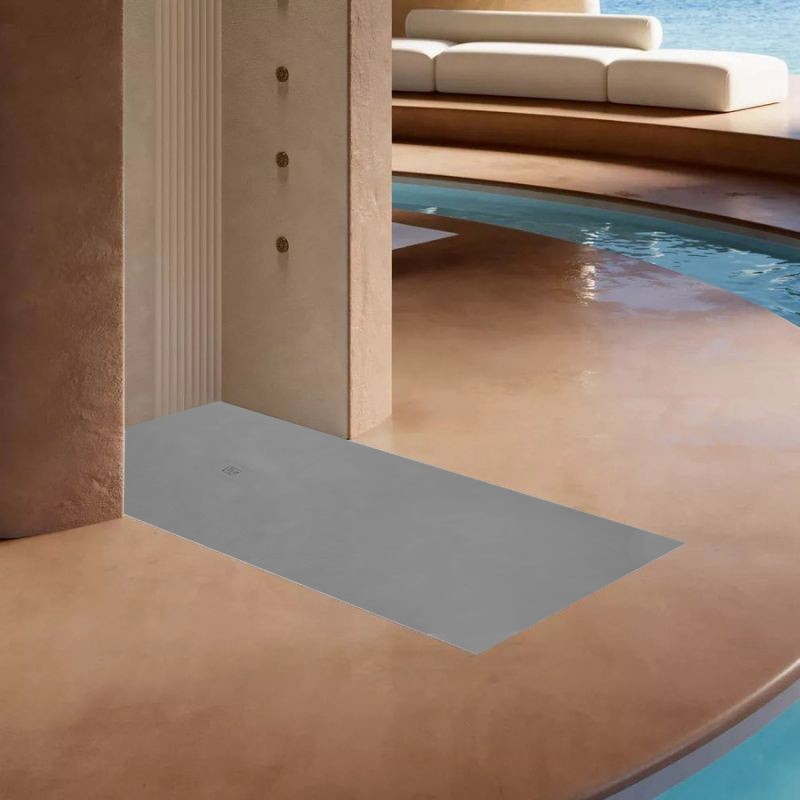 plato ducha base mia beton cemento 140x90