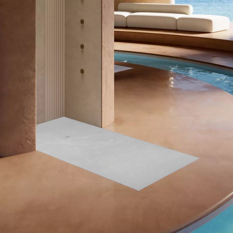 plato ducha base mia beton marfil 140x90