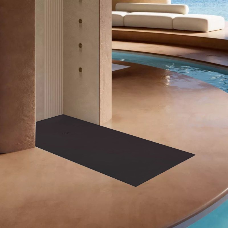plato ducha base mia beton moka 140x90
