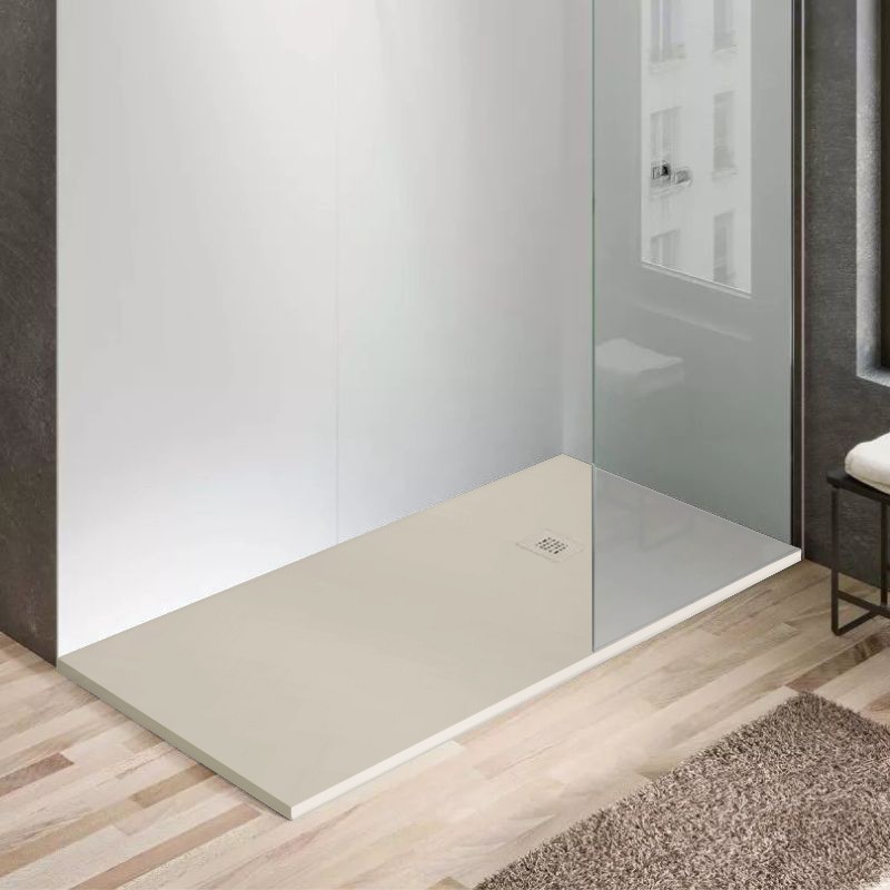 plato ducha base mia zero crema 140x90