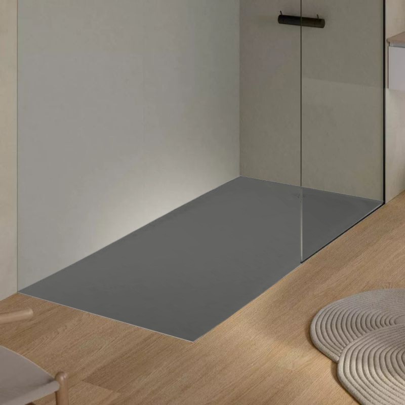 plato ducha unic drop slate lava 140x90