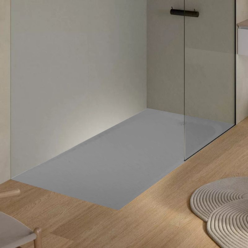 plato ducha unic dune slate cemento 140x90