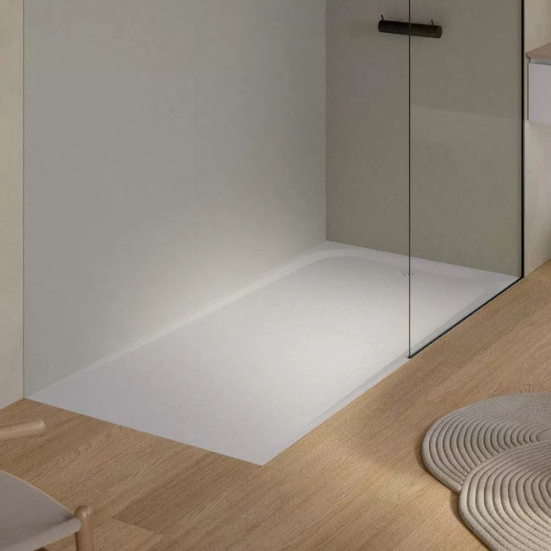 plato ducha unic dune slate blanco 160x90