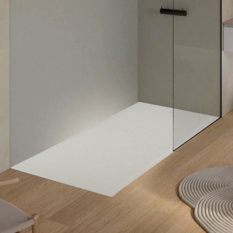 plato ducha unic dune slate marfil 160x90