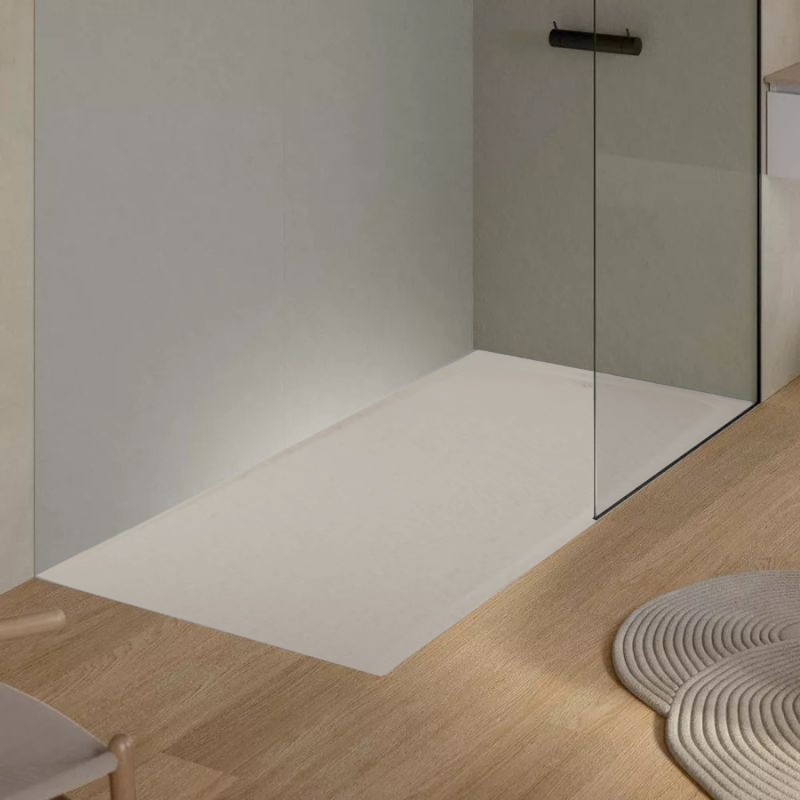 plato ducha unic dune slate crema 160x90
