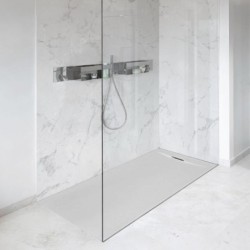 PLATO DUCHA MINERAL HERMES GRIS CLARO 160X100