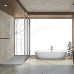 PLATO DUCHA MINERAL NATURE GRIS CLARO 170X80