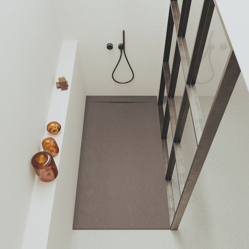 plato ducha mineral hermes mocca 180x90