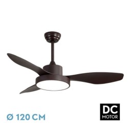 VENTILADOR TECHO HAYATE 48W MARRON