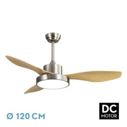 VENTILADOR TECHO HAYATE 48W NIQUEL/HAYA