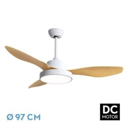 VENTILADOR TECHO HAYATE 24W BLANCO/HAYA