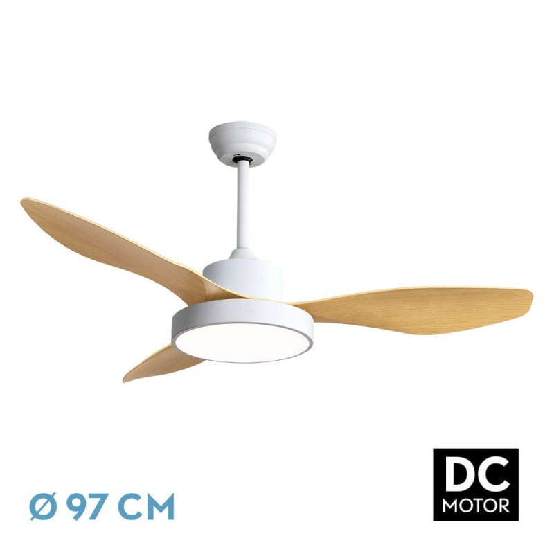 VENTILADOR TECHO HAYATE 24W BLANCO/HAYA